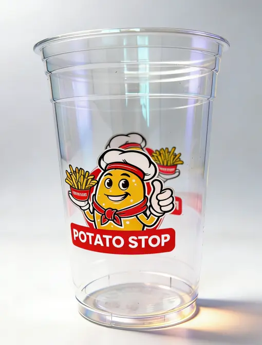 Potato Stop Round Cup Medium 20 oz (600ml) 1000 Pcs/Case