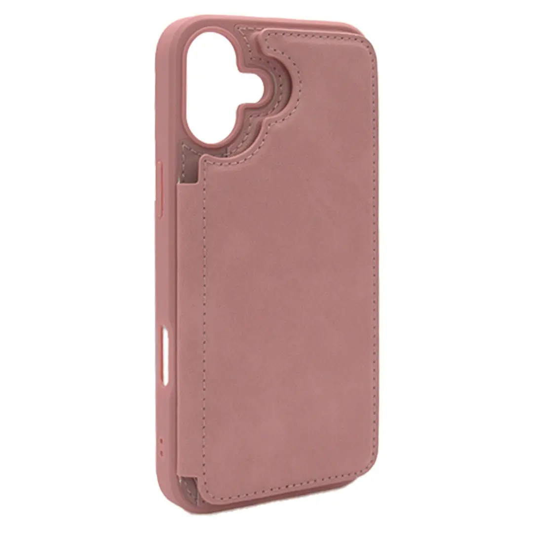 iPhone 16 Plus Modern Card Holder Case Rose Gold