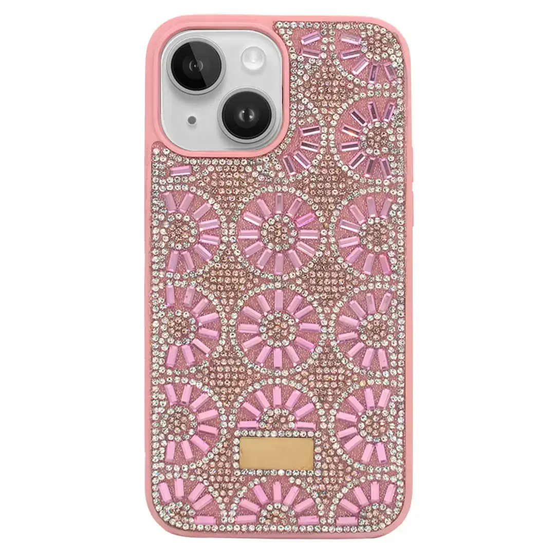 iPhone 15 Diamond Sparkling Case Pink