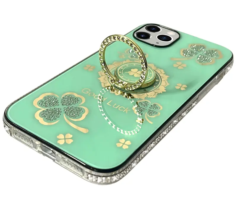 iPhone 15 Pro Max/iPhone 14 Pro Max Bling Diamond Lucky Case Blue