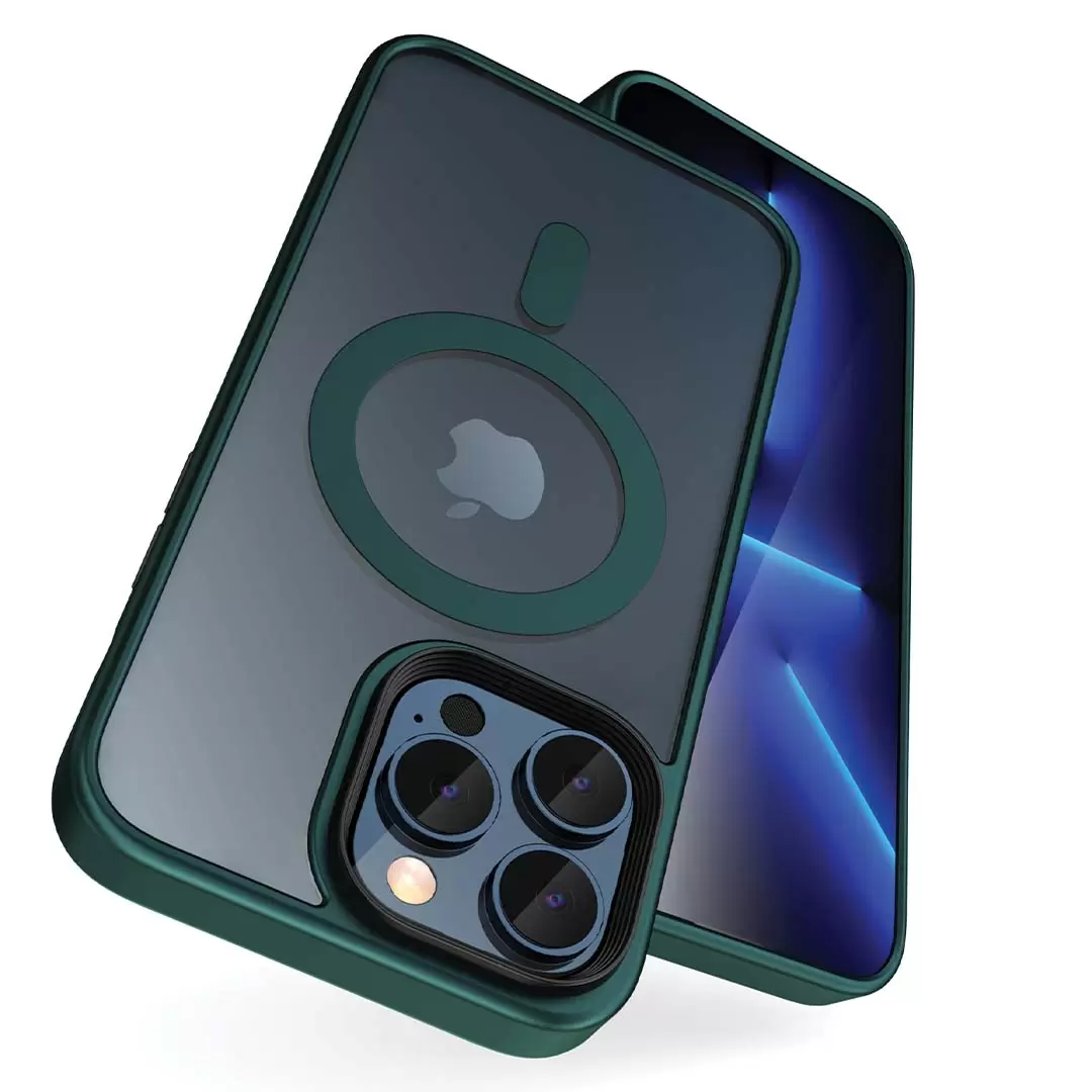 iPhone 16 Pro Max MagSafe Cam Smoke Twotone Case Green