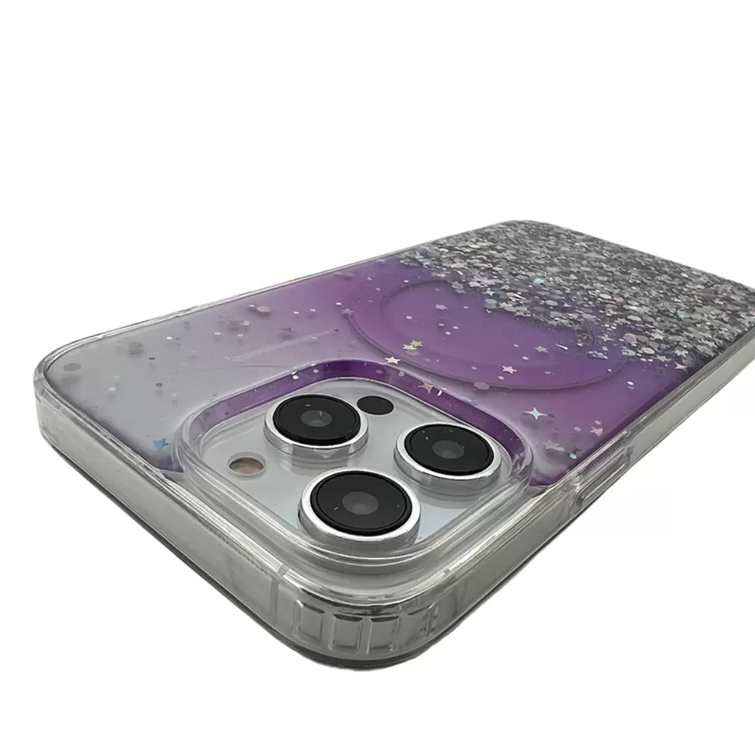 iPhone 12/iPhone 12 Pro Bling MagSafe Twotone Eco Purple
