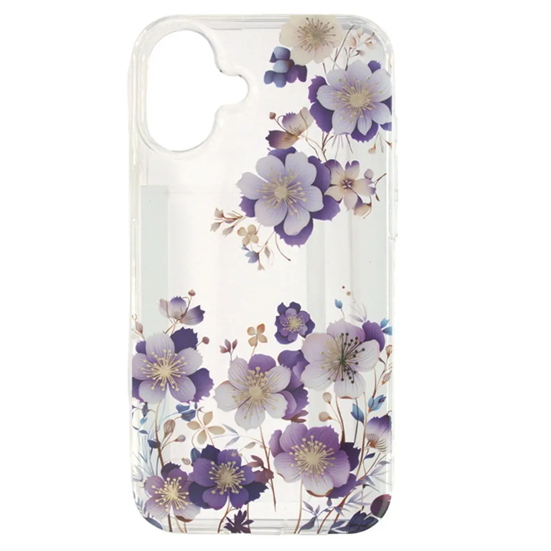 iPhone 16 Plus Designed Case Purple Romance