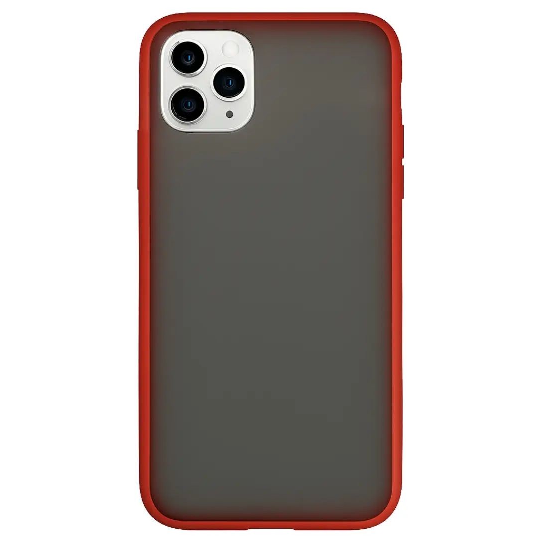 iPhone 11 Pro Max Smoke Transparent Twotone Case Red