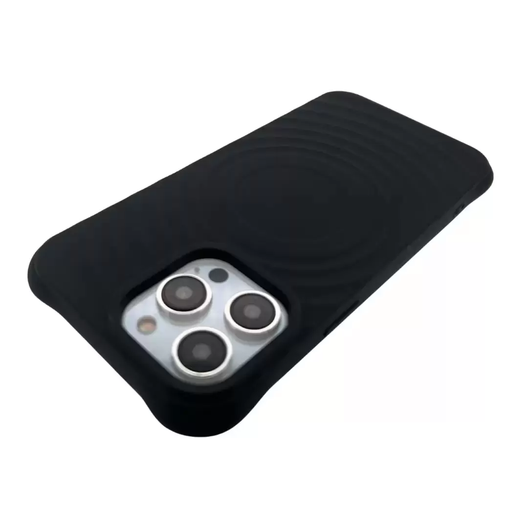 iPhone 13 Pro Max Magsafe Water Ripple Tpu Case Black