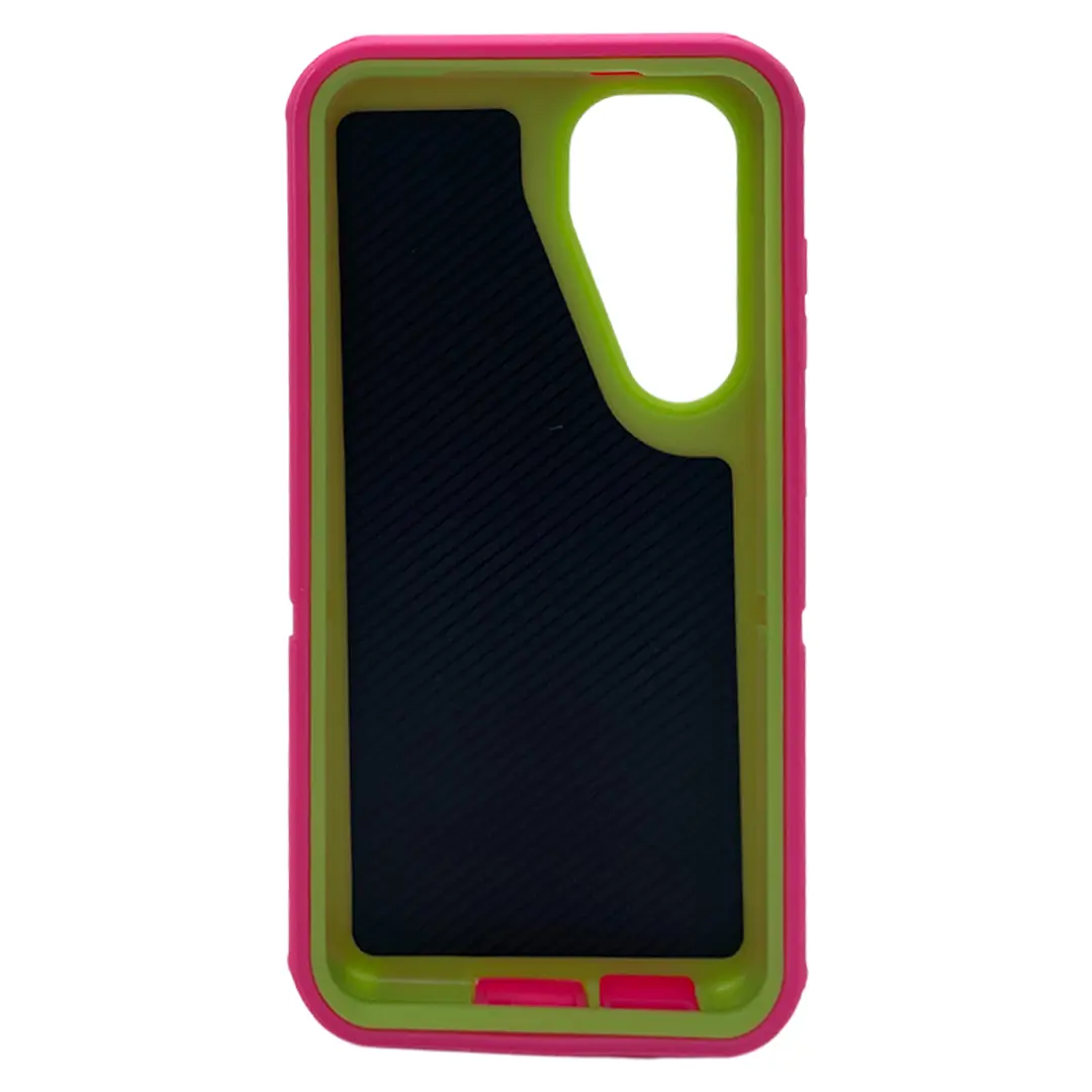 Samsung Galaxy S25/S24 Screen Case Pink Green