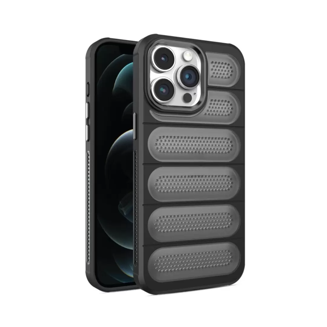 iPhone 13 Pro Max/iPhone 12 Pro Max Mesh Cooling Case Black