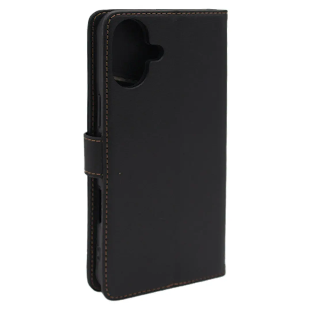 iPhone 16 Plus PU Leather Wallet Case Black