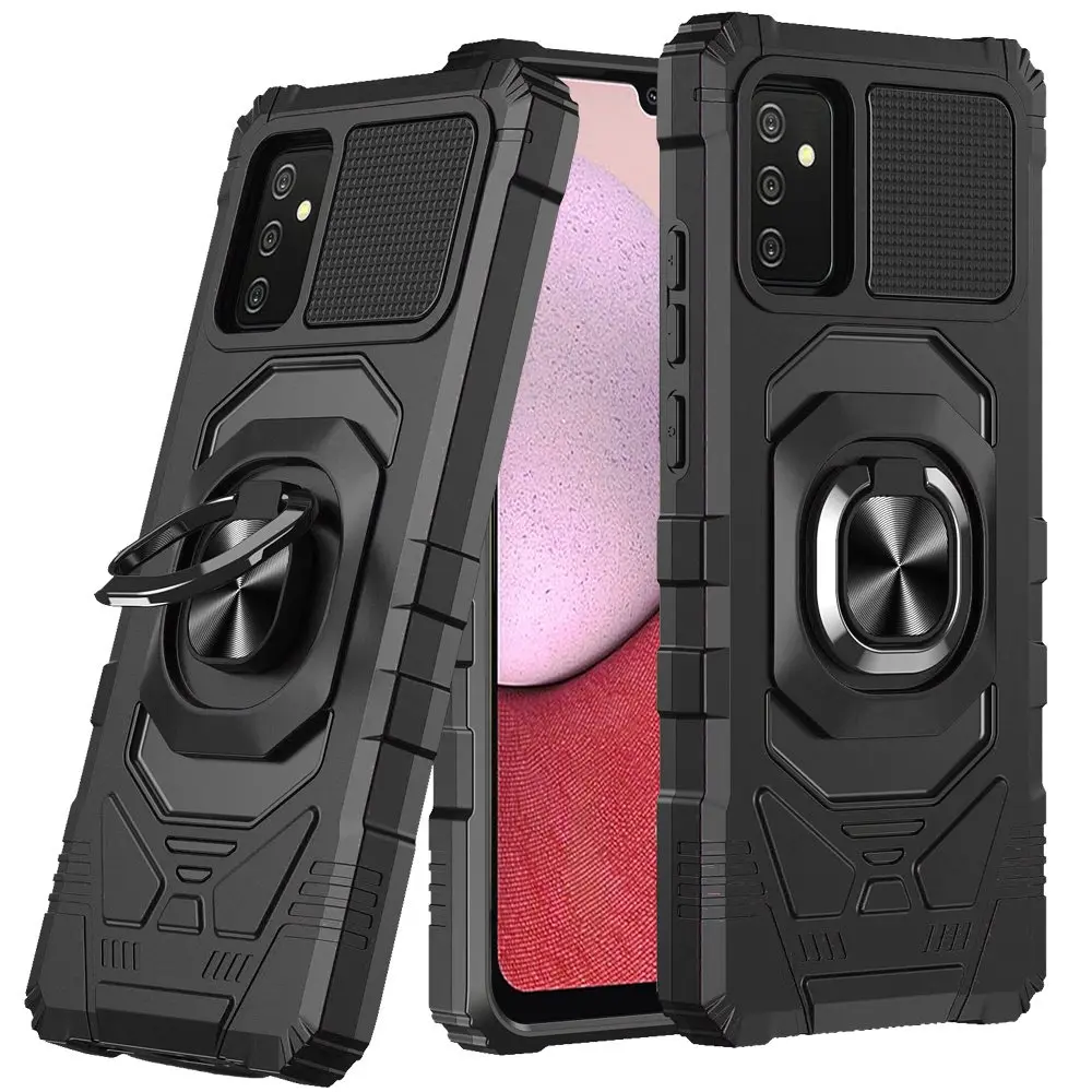 Samsung Galaxy A14 5G Anti-Fall Armor Ring Bracket Case Black