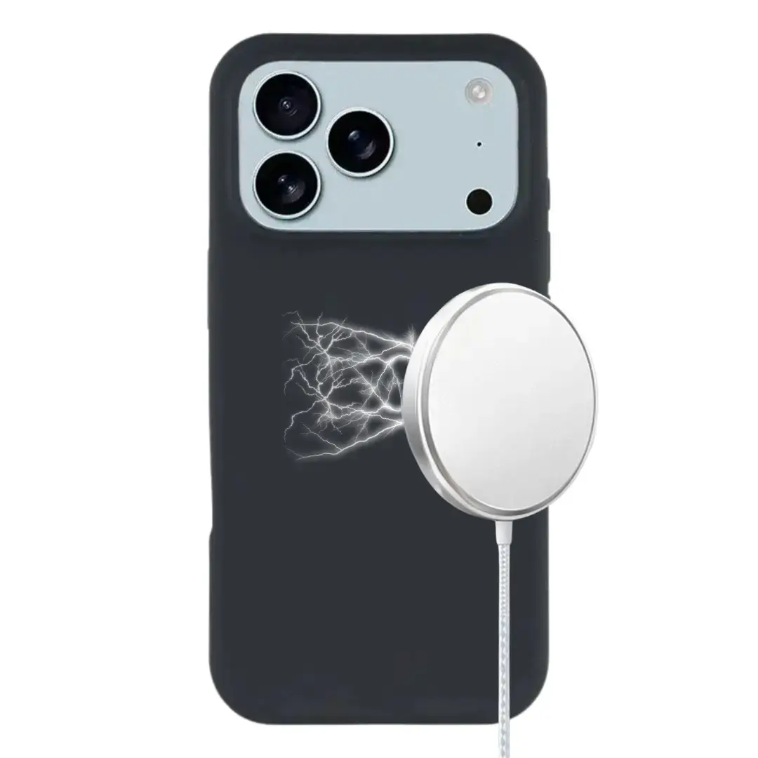 iPhone 18 Pro/17 Pro MagSafe Soft Touch Case Black (moq:30)