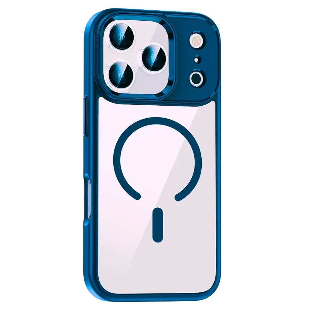 iPhone 17 Pro Max Magsafe Clear Eco Twotone Case Blue