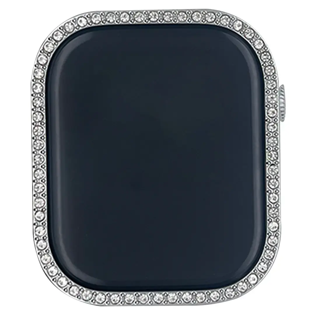 Apple Watch S10 42mm case Single Row Diamond Black