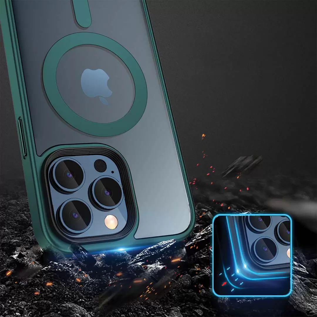 iPhone 16 Plus MagSafe Cam Smoke Twotone Case Green