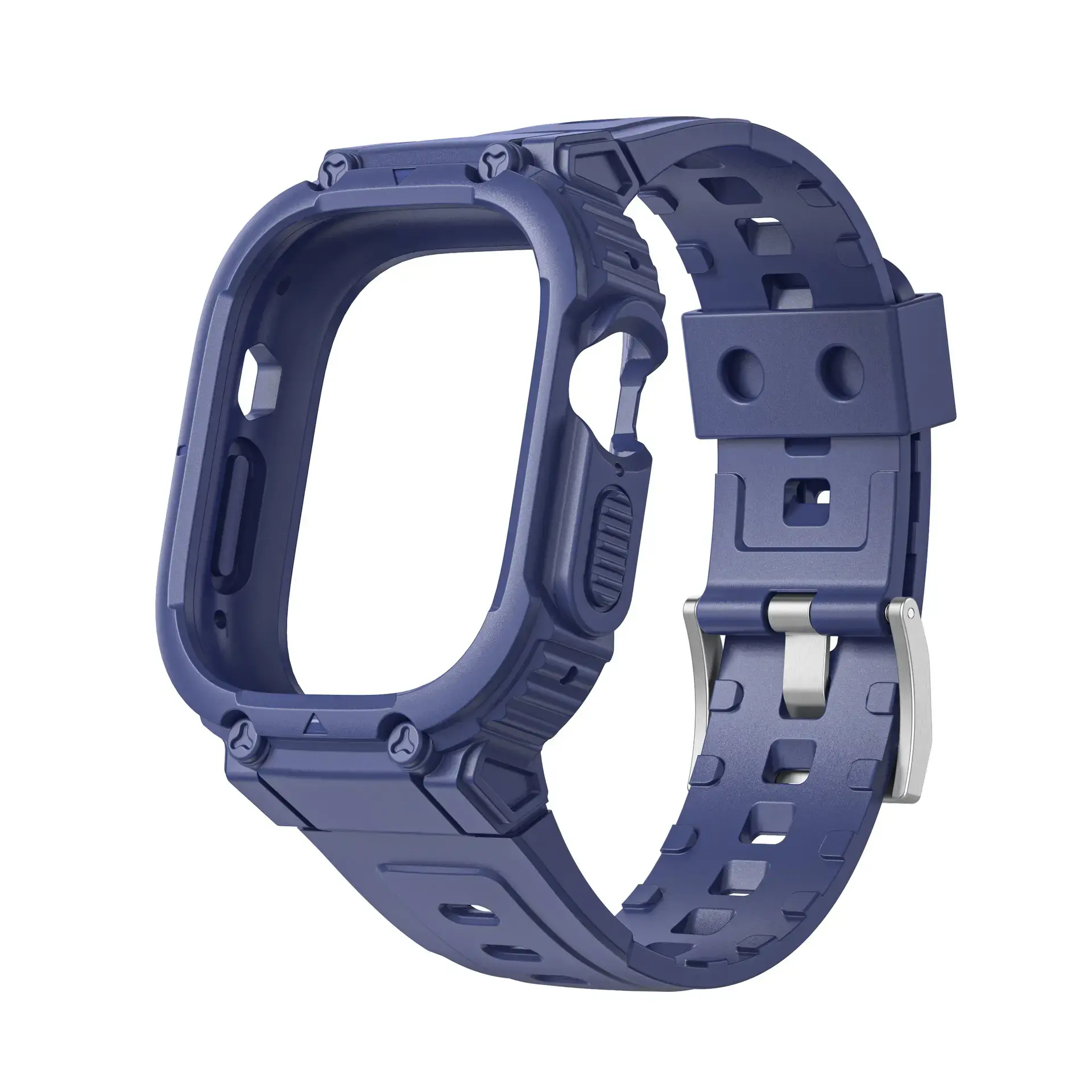 Apple Watch Integrated Silicone Strap Dark Blue -42-44-45-46-49mm