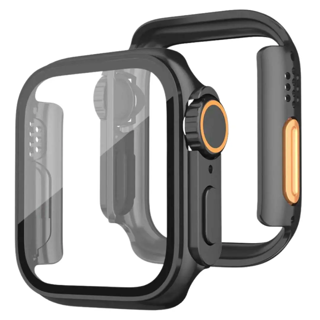 Apple Watch S10 46mm Case Ultra Replica Black( with tempered glass)