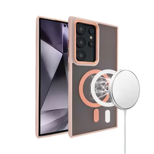 Samsung S24 Plus MagSafe Cam Smoke Twotone Eco Pink