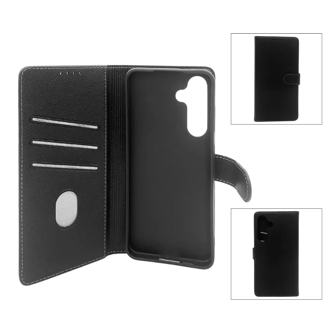 Samsung Galaxy S24 FE PU Leather Wallet Case Black