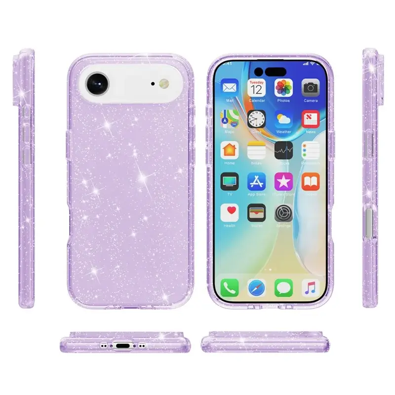 iPhone 17 Air Fleck Glitter Case Purple