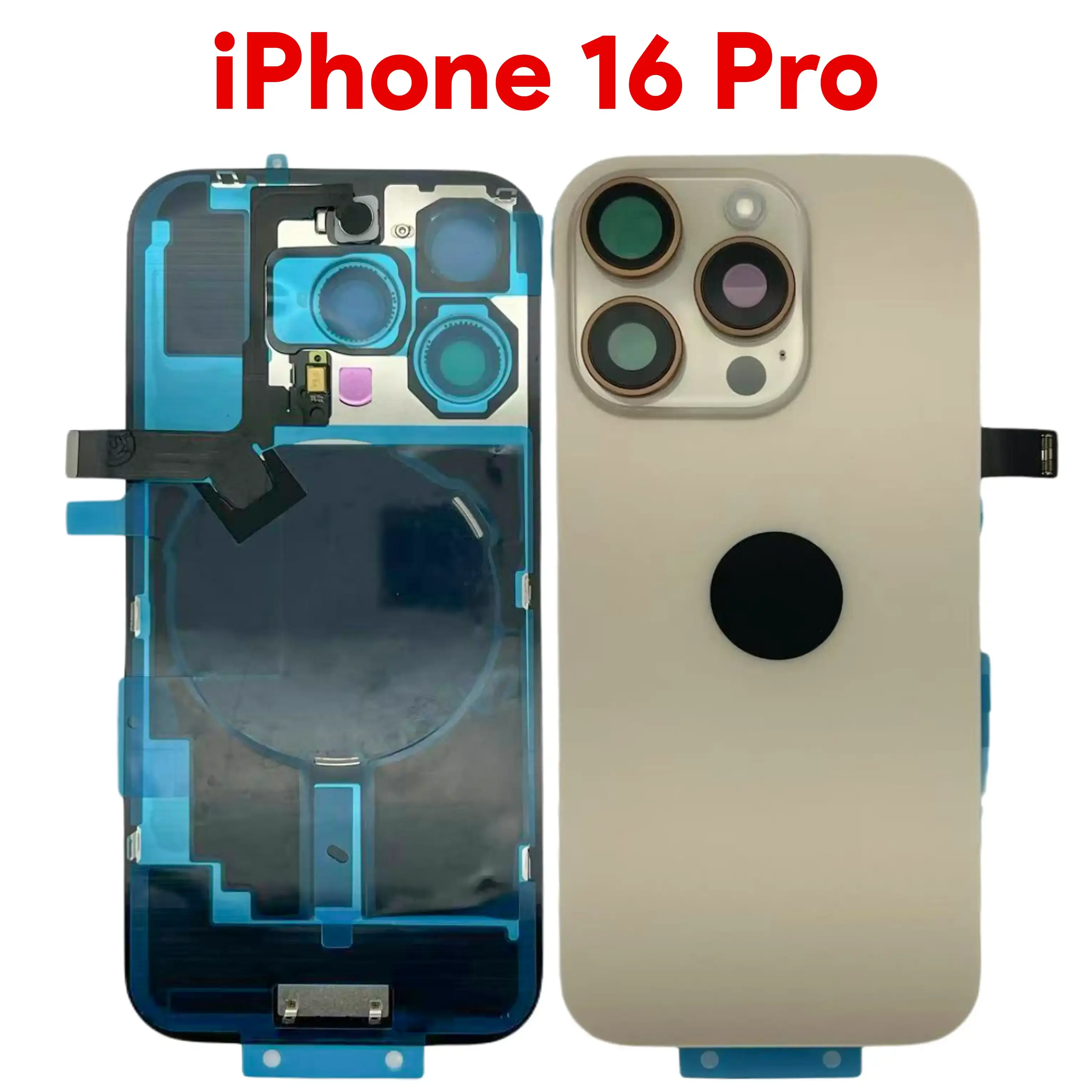 iPhone 16 Pro Back Glass Gold with NFC