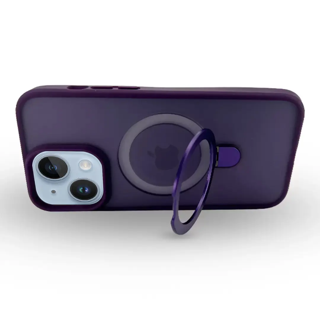 iPhone 15 Plus/iPhone 14 Plus MagSafe Cam Smoke Kickstand Dark Purple