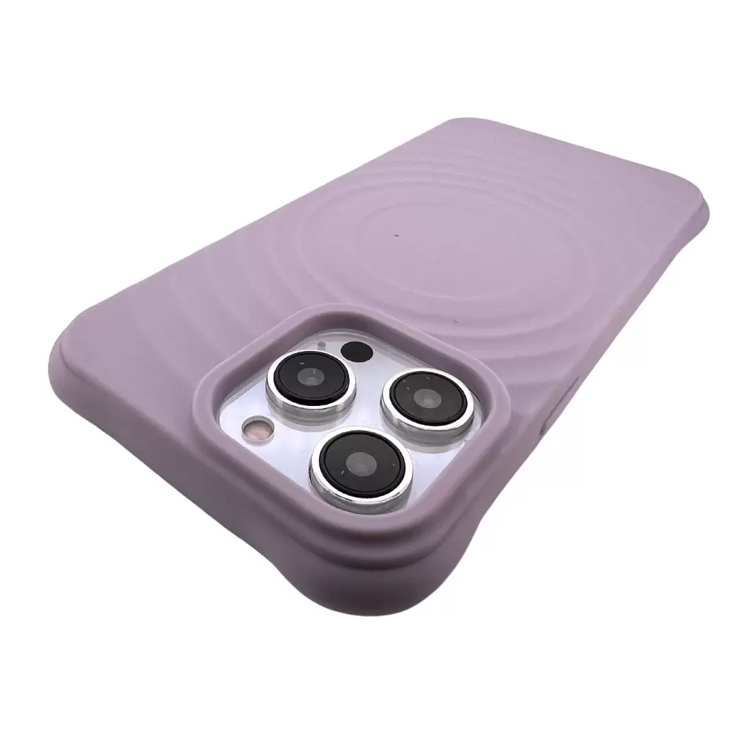 iPhone 14 Magsafe Water Ripple Tpu Case Purple