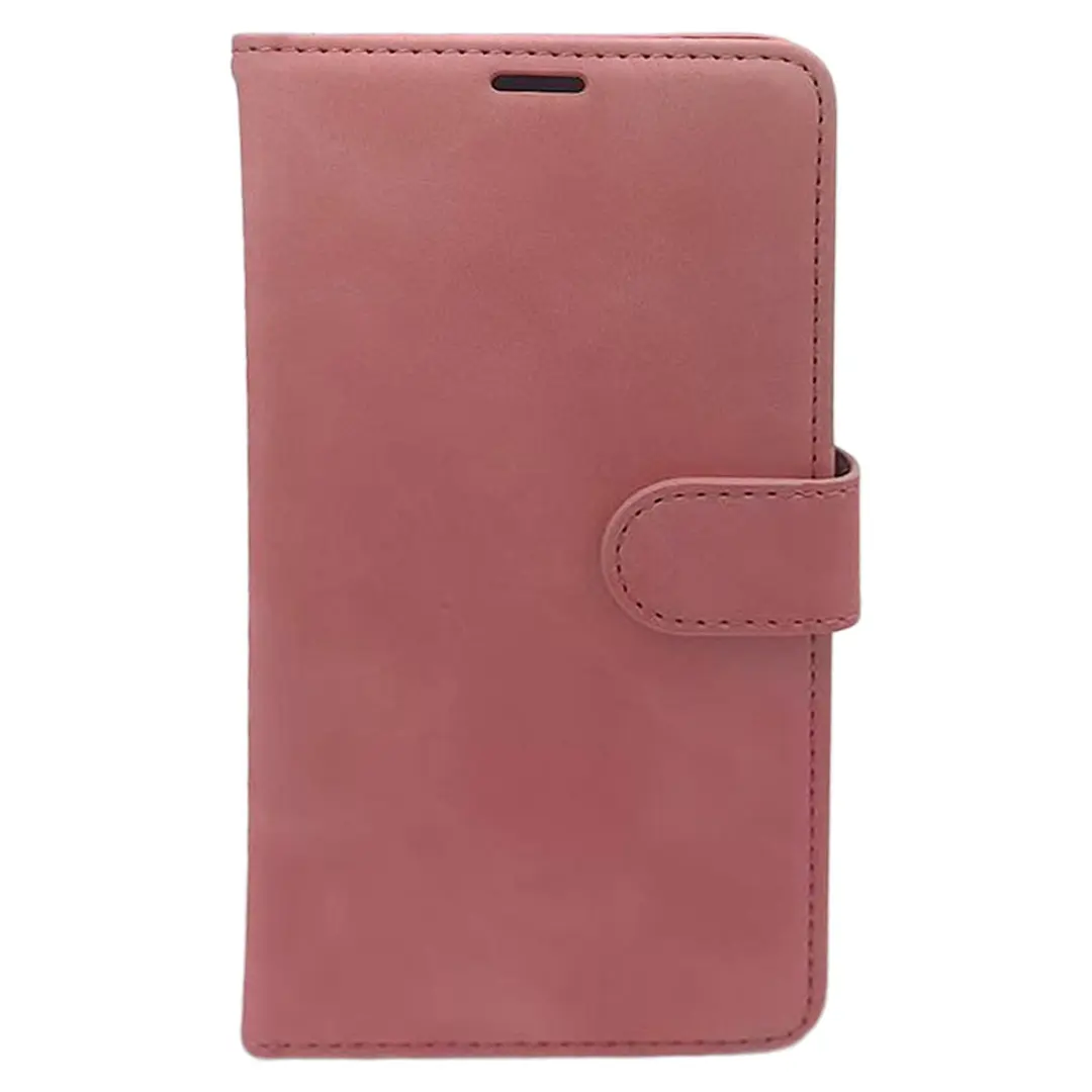 iPhone 16E PU Leather Wallet Case Pink