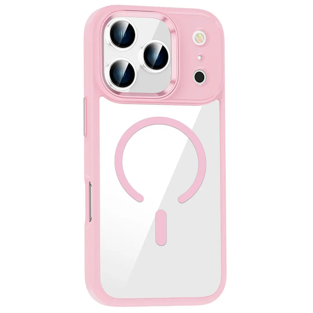 iPhone 17 Pro Max Magsafe Clear Eco Twotone Case Pink