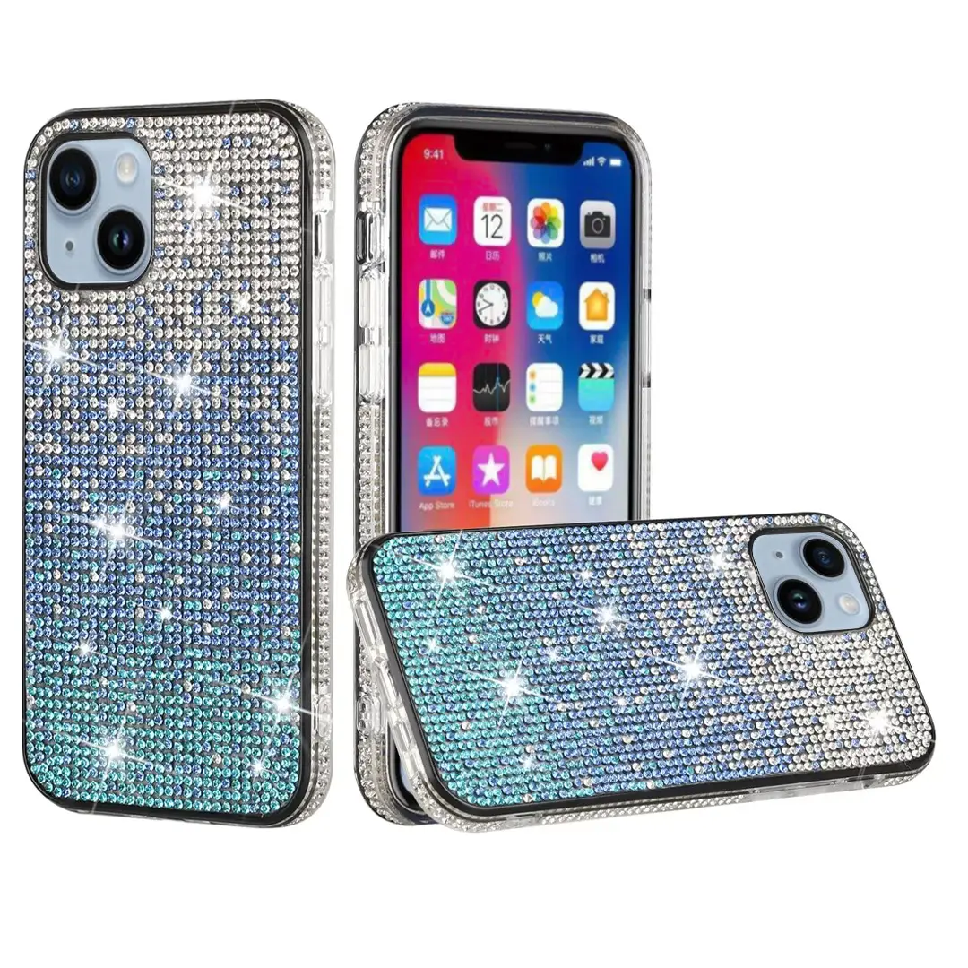 iPhone 15 Plus/iPhone 14 Plus Bling Party Diamond Blue