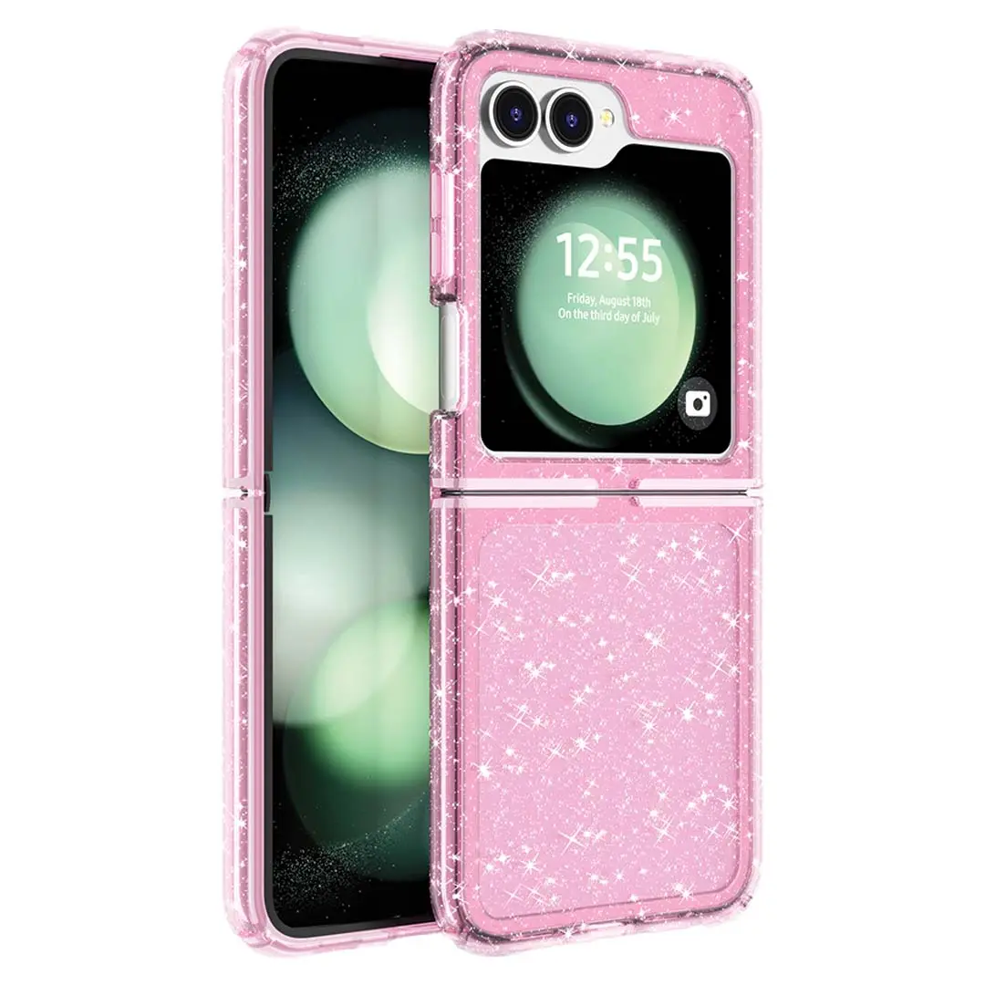 Samsung Galaxy Z Flip 6 Fleck Glitter Case Pink