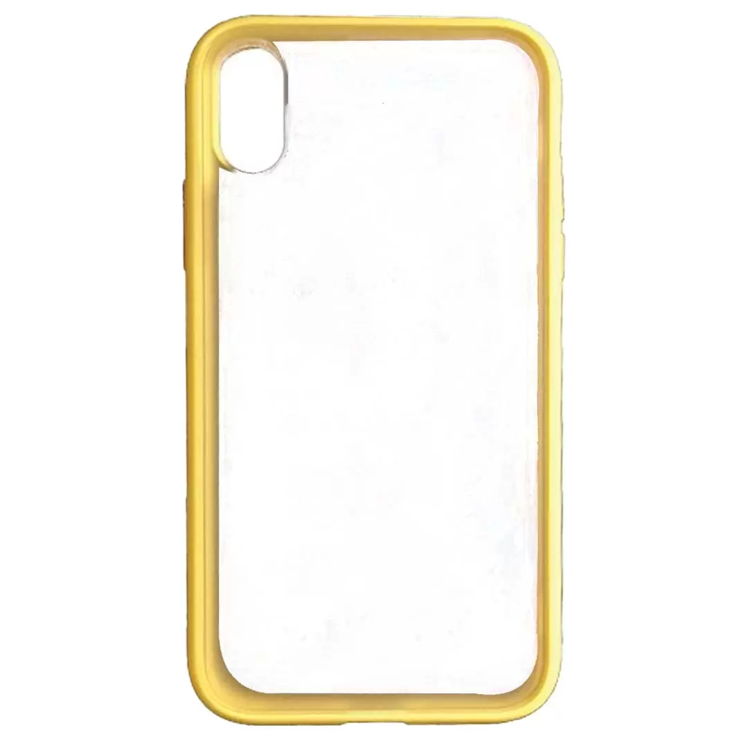 iPhone XS Max Smoke Transparent Twotone Yellow