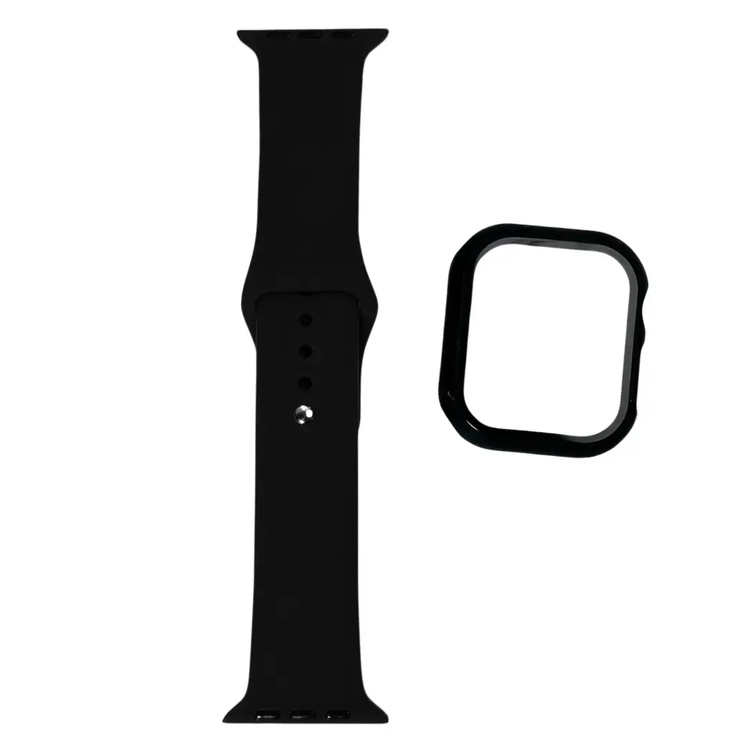 Apple Watch Band Silicone Black-42-44-45-46-49mm