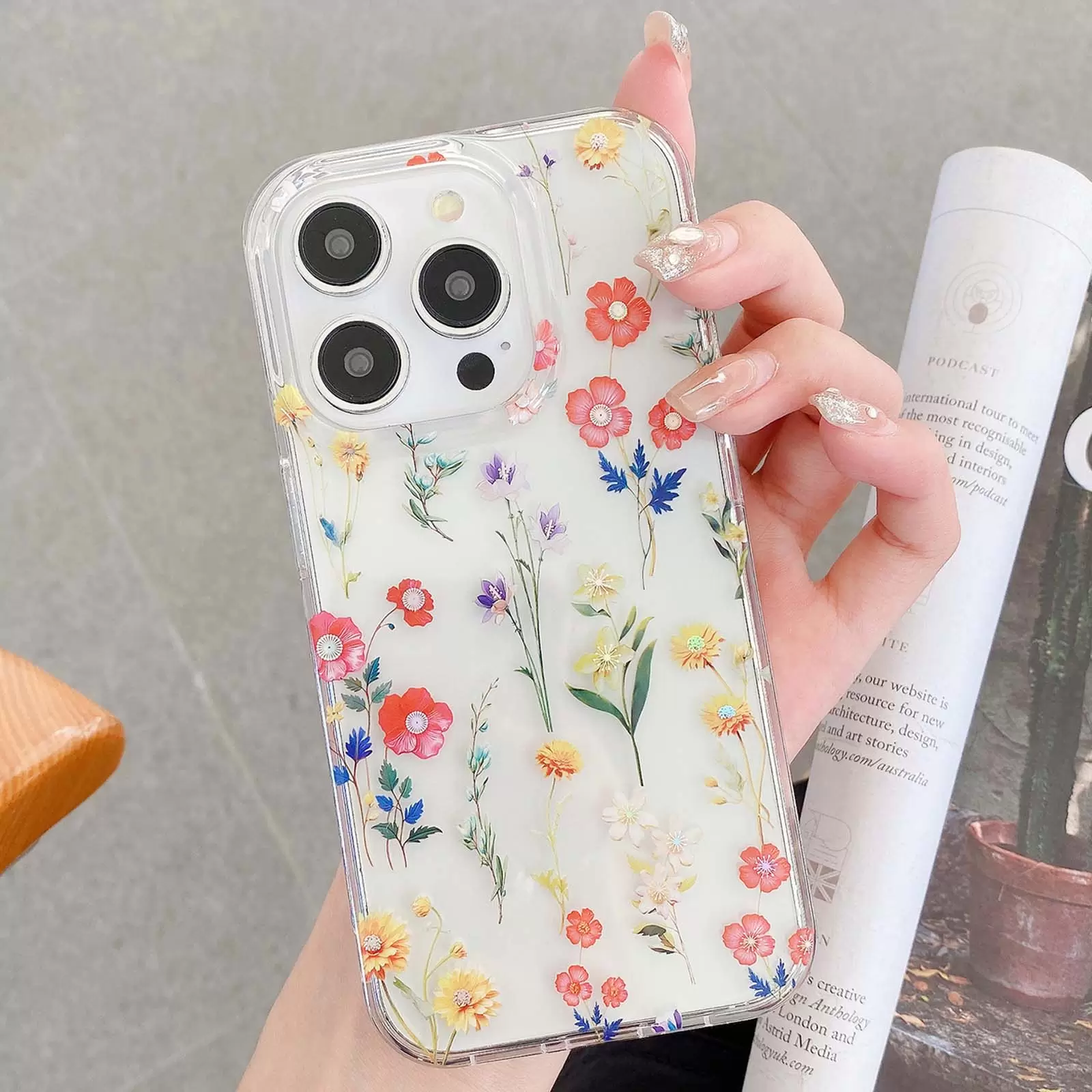 iPhone 16 Designed Case Flower Garden