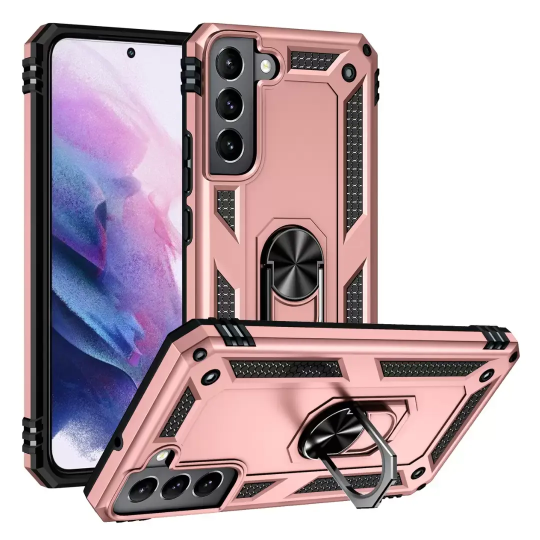 Samsung Galaxy S25/S24 2in1 Ring Stand Case Rose Gold