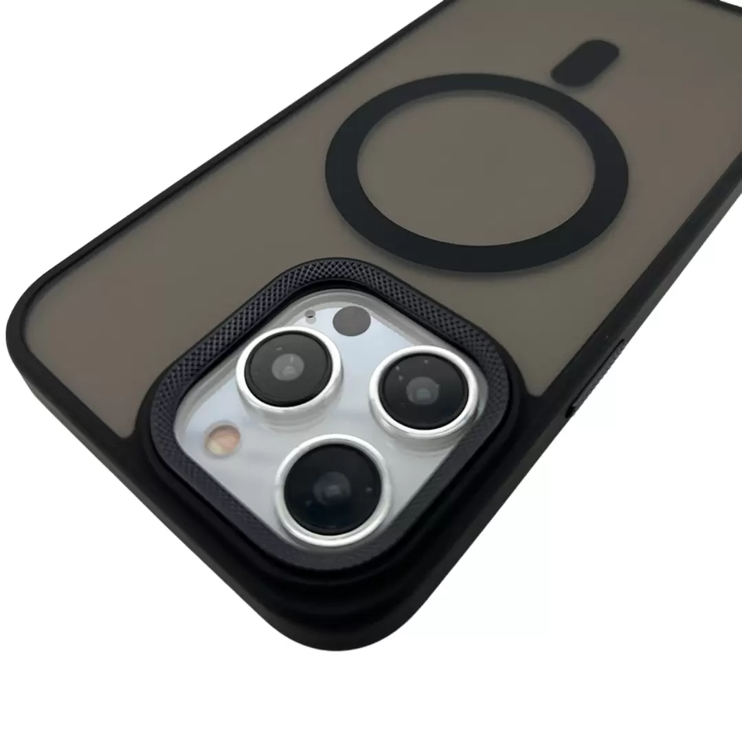 iPhone 14 Plus/iPhone 15 Plus MagSafe Cam Smoke Twotone Eco Black