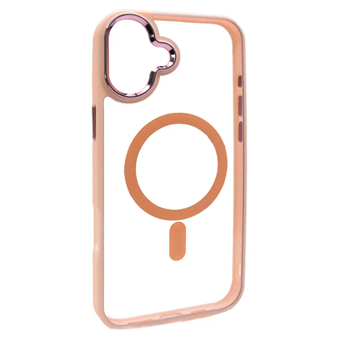 iPhone 16 Plus MagSafe Clear Twotone Rose Gold