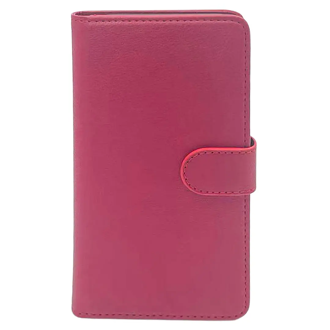 iPhone 16E PU Leather Wallet Case Red