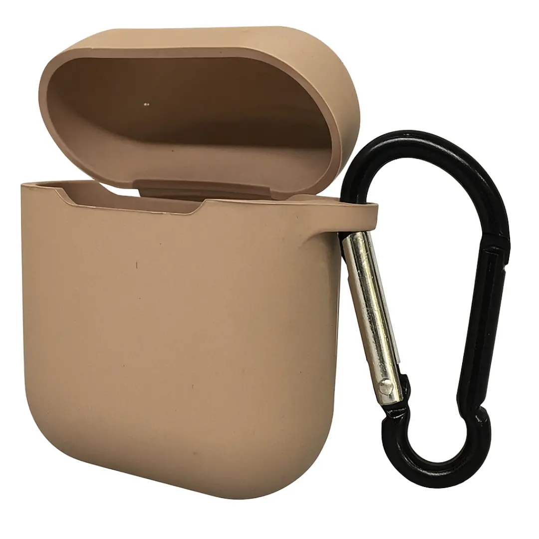 Airpods 1/Airpods 2 Silicone 2.5mm with Keychain Rose Gold