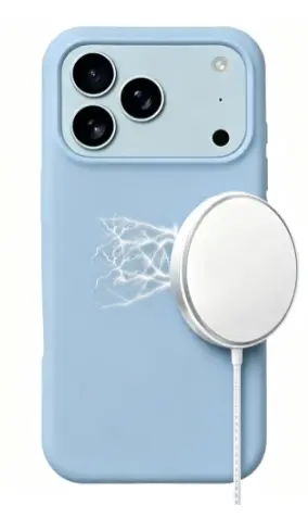 iPhone 18 Pro/17 Pro MagSafe Soft Touch Case light blue (moq:30)