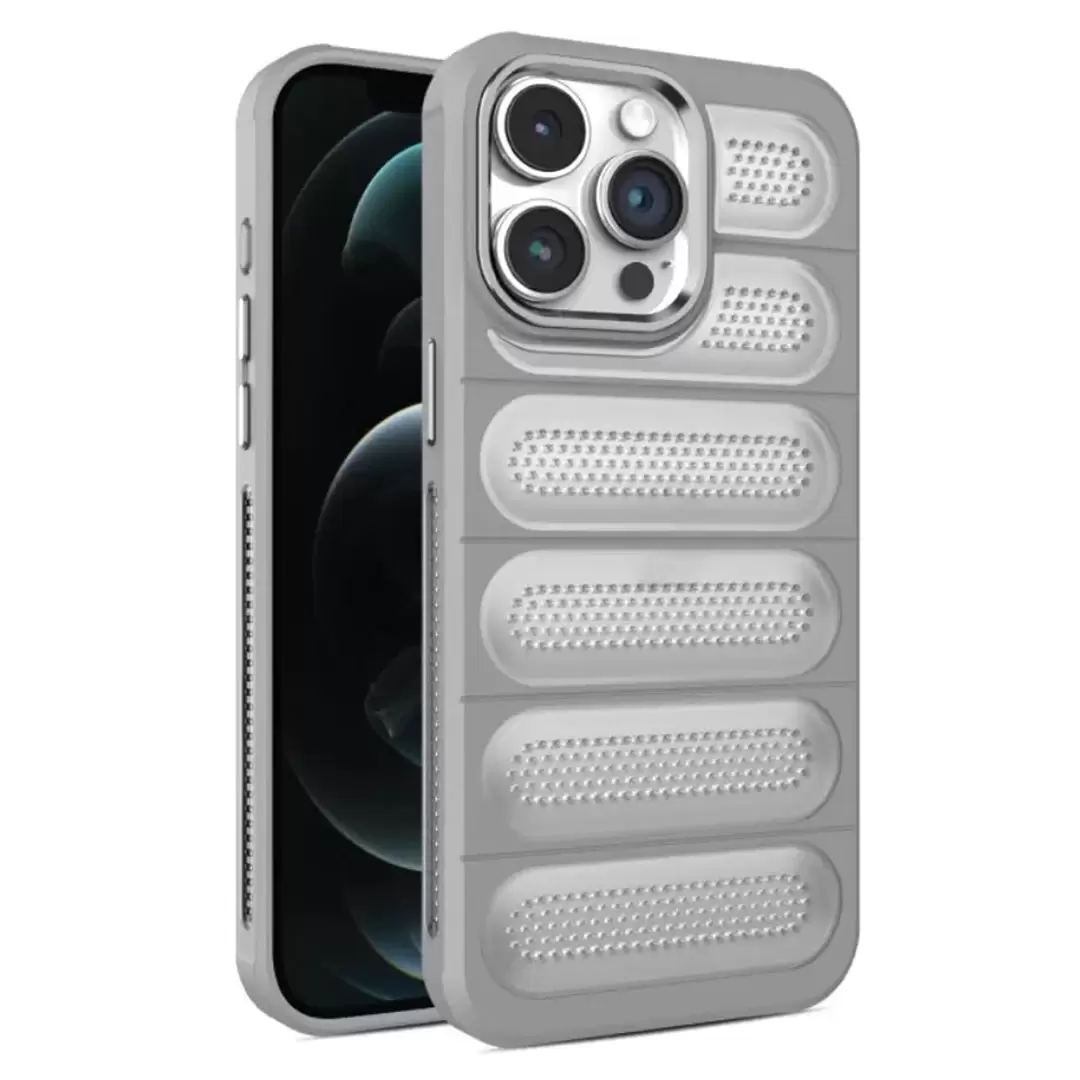 iPhone 15/iPhone 14/iPhone 13 Mesh Cooling Case Gray