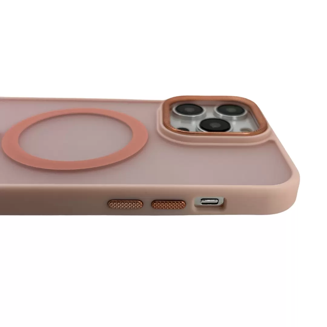 iPhone 14 Pro/iPhone 15 Pro MagSafe Cam Smoke Twotone Eco Pink