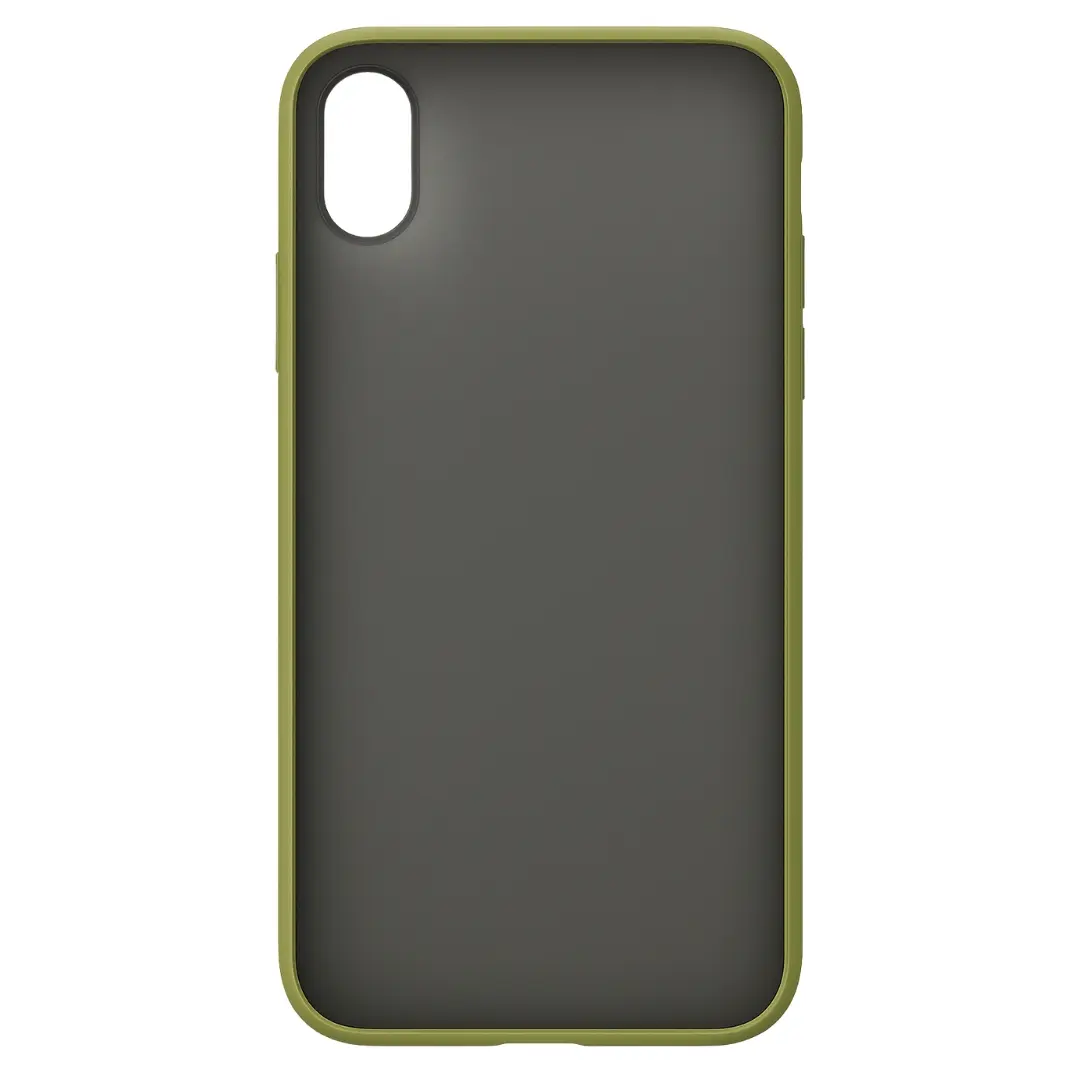 iPhone X/XS Smoke Transparent Twotone Case Green