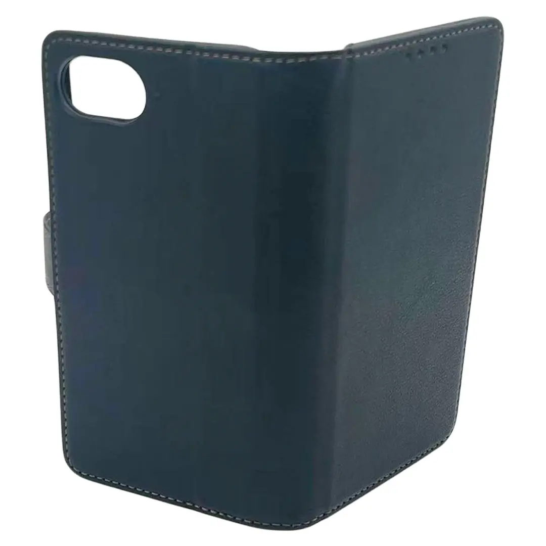 iPhone 16E PU Leather Wallet Case Black