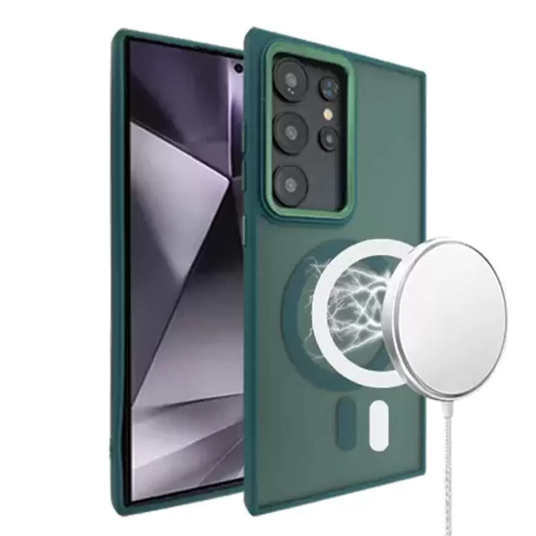 Samsung S24 Ultra MagSafe Cam Smoke Twotone Eco Dark Green