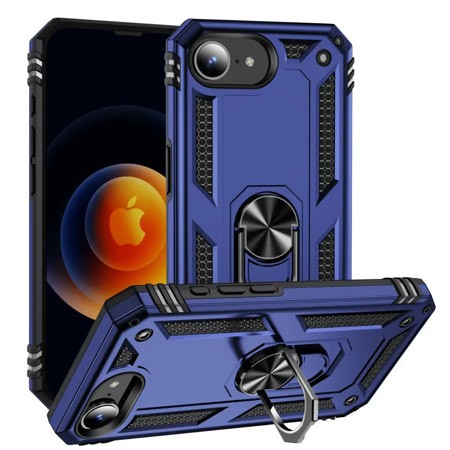 Samsung Galaxy Z Flip 7 2in1 Ring Case Blue