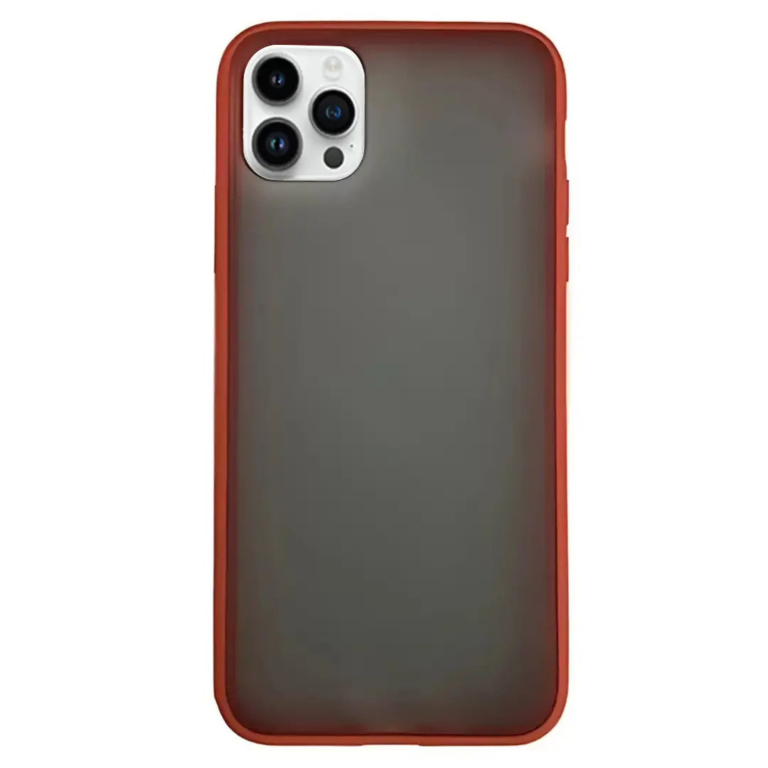 iPhone 12 Pro Max Smoke Transparent Twotone Red