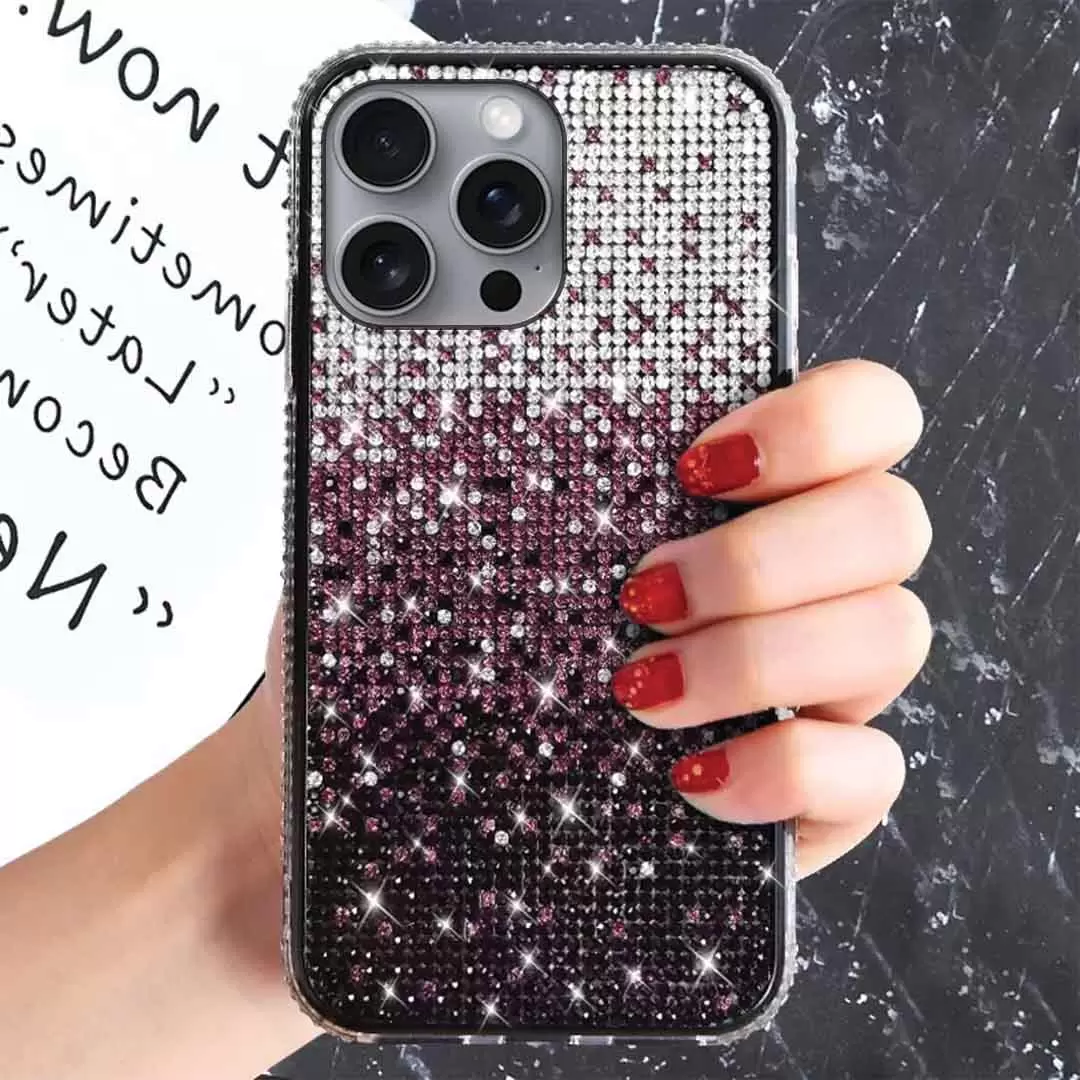 iPhone 15/iPhone 14/iPhone 13 Bling Party Diamond Purple