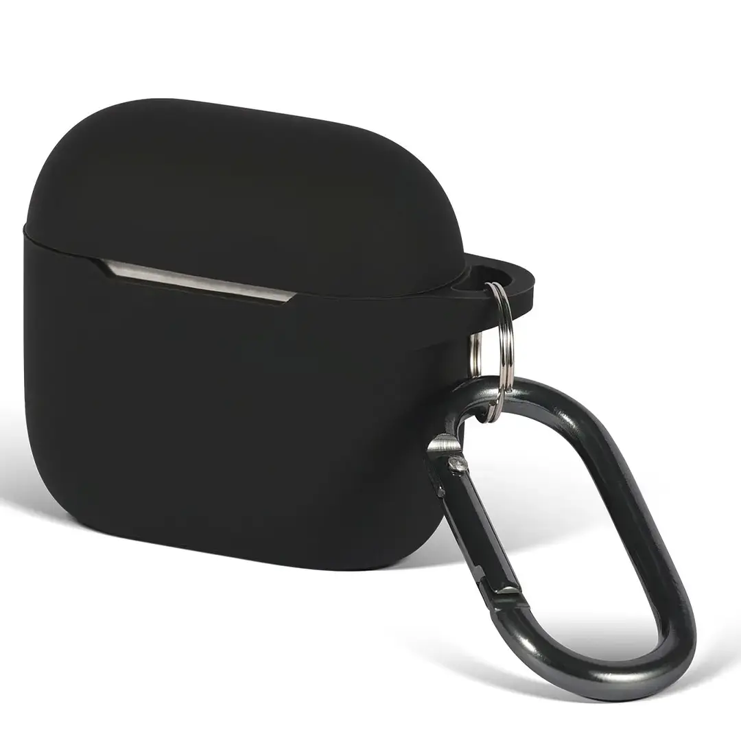 Airpods Pro 3 Silicone 2.2mm with Keychain Black
