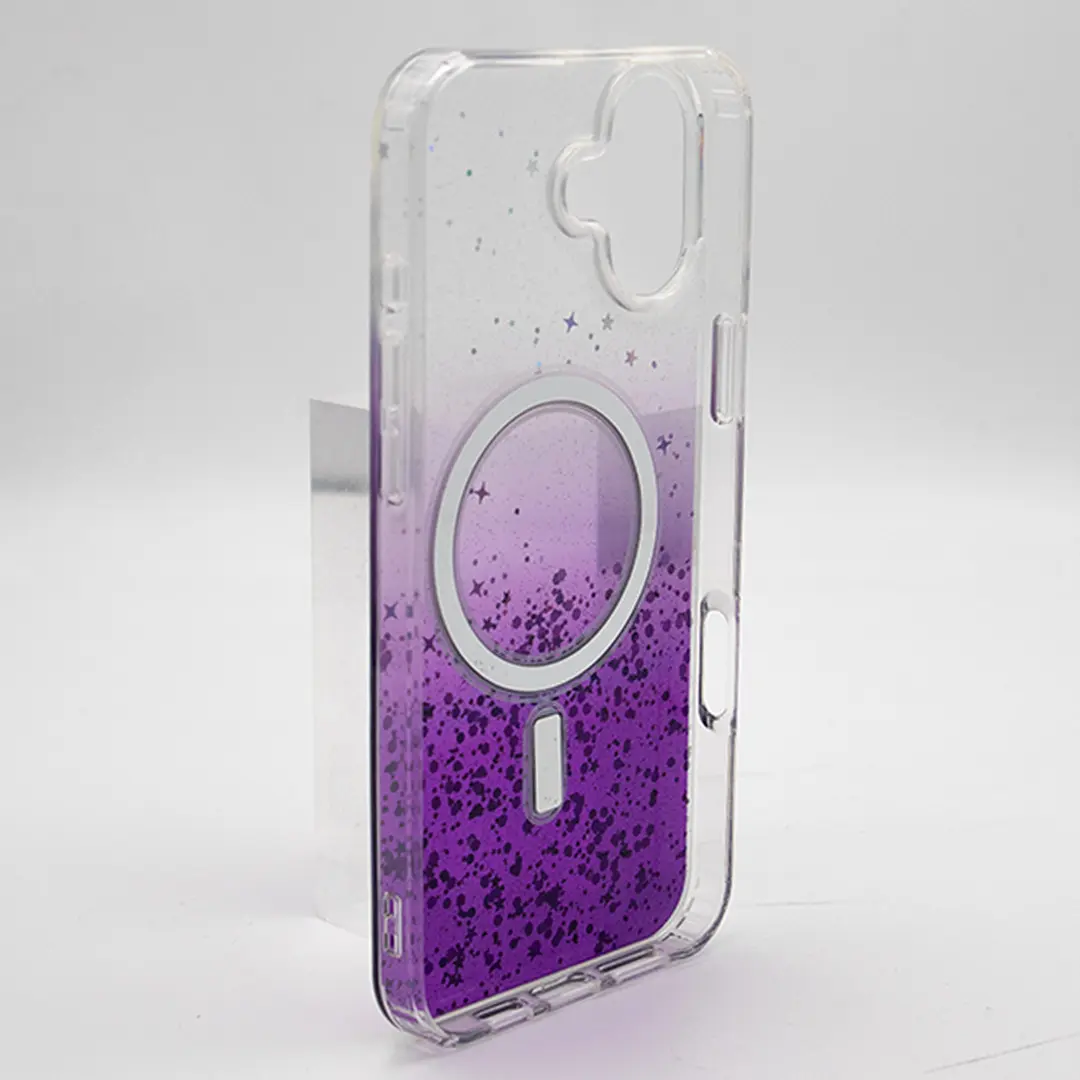 iPhone 16 Plus Bling MagSafe Twotone Eco Purple