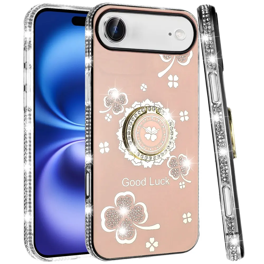 iPhone 17 Air Bling Diamond Lucky Case Gold