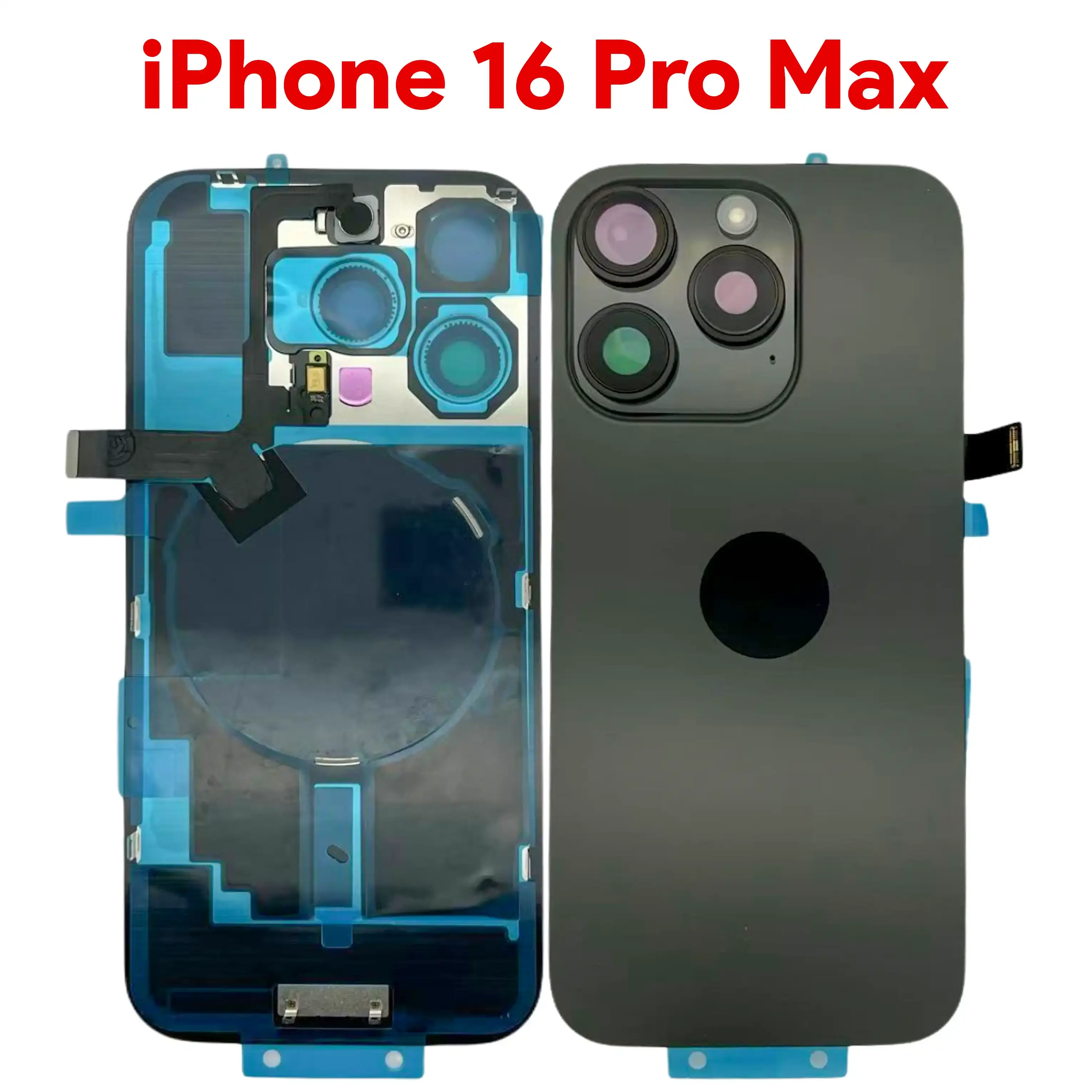 iPhone 16 Pro Max Back Glass Black with NFC